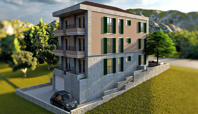 Apartment with one bedroom and sea view in Herceg Novi, Djenovici